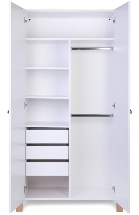 WHITE YappyÉtude baby cot dresser and wardrobe