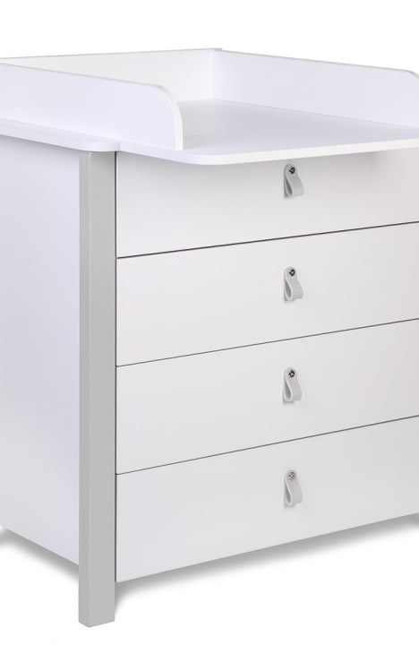 SKY GREY YappyÉtude baby cot and dresser