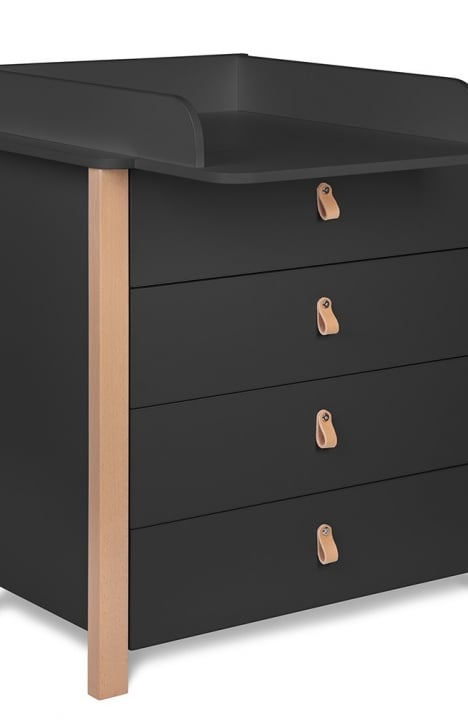 ANTHRACITE YappyÉtude baby cot and dresser