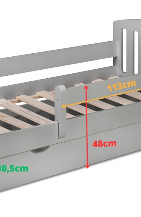 YappyLux toddler bed, LIGHT GREY Limited