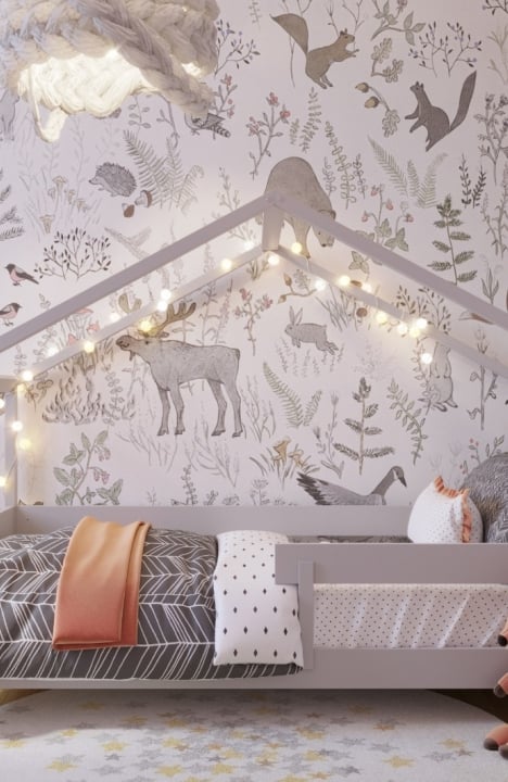 YappyHytte house bed, LIGHT GREY