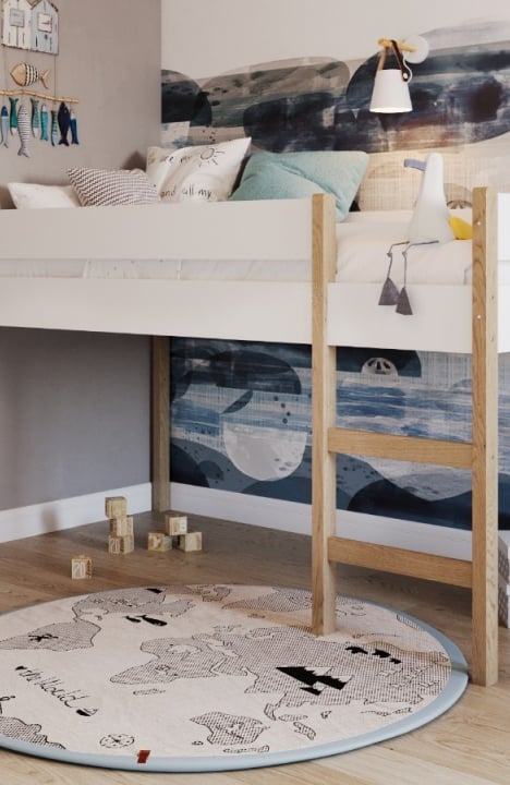 YappyGrott half-high bed, WHITE