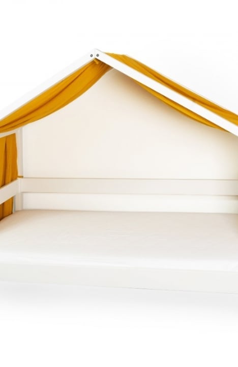 YappyMuslin Mustard kardinad