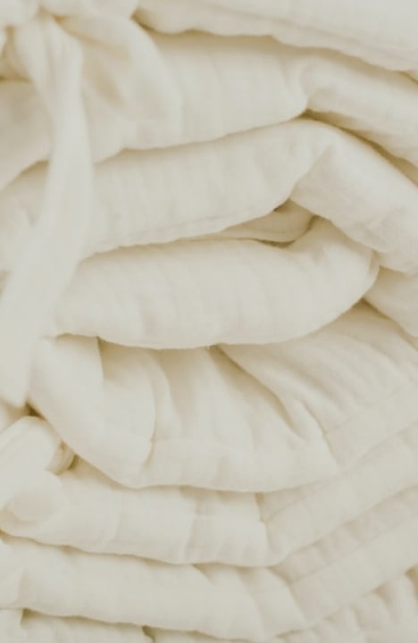 YappyEcru Muslin 360cm voodipehmendus