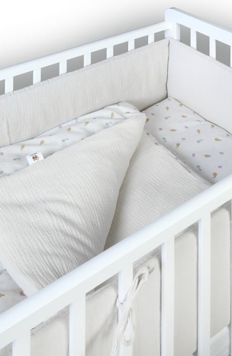 YappyEcru Muslin 360cm bumper