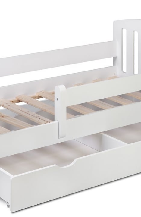 WHITE YappyLux Ausziehbett und YappyClassic Wickelkommode
