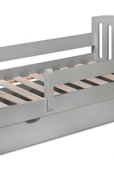 LIGHT GREY YappyLux toddler bed and YappyClassic dresser