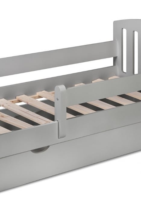 LIGHT GREY YappyLux Ausziehbett und YappyClassic Wickelkommode