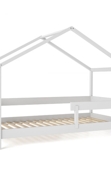 WHITE YappyHytte house bed and YappyHytte shelf 