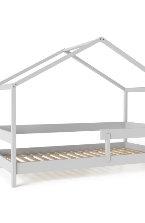 LIGHT GREY YappyHytte house bed and YappyHytte shelf 