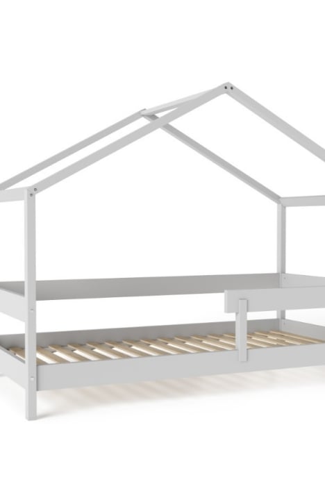 LIGHT GREY YappyHytte house bed and YappyHytte shelf 