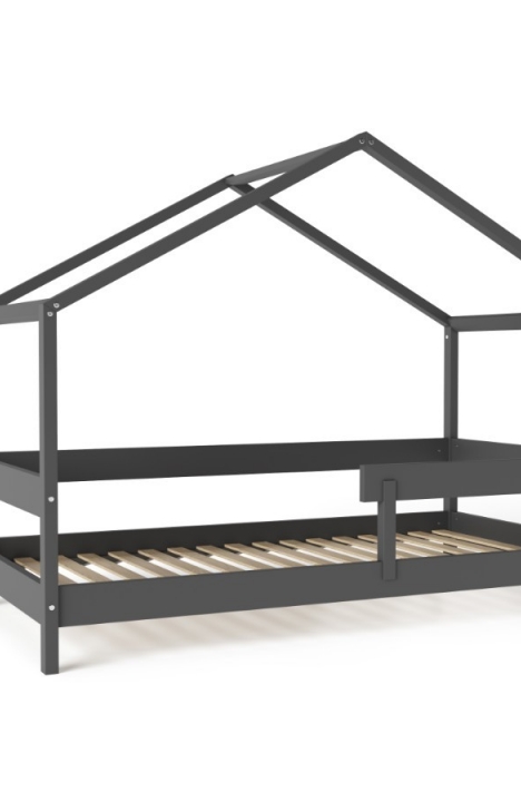ANTHRACITE YappyHytte house bed and YappyHytte shelf 