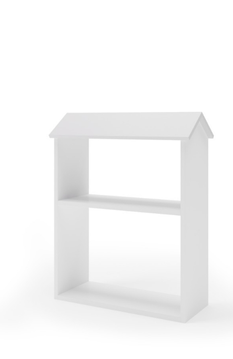 WHITE YappyHytte house bed, YappyHytte shelf and YappyHus shelf