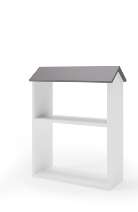 ANTHRACITE YappyHytte house bed, YappyHytte shelf and YappyHus shelf