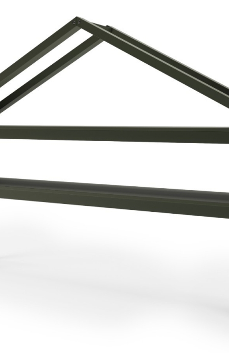 GREEN YappyHytte maja-voodi, YappyHytte riiul ja YappyHus riiul