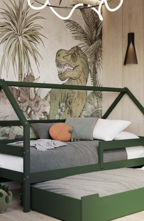 YappySole łóżko domek, GREEN Limited