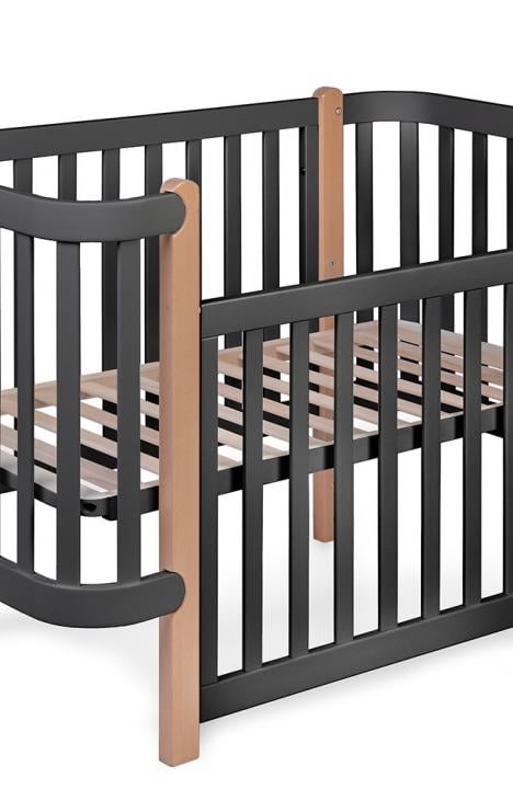 ANTHRACITE Łóżeczko YappyÉtude + YappyÉtude II komoda