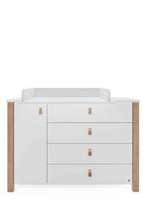 NATURAL YappyLull cot and YappyÉtude II dresser, WHITE
