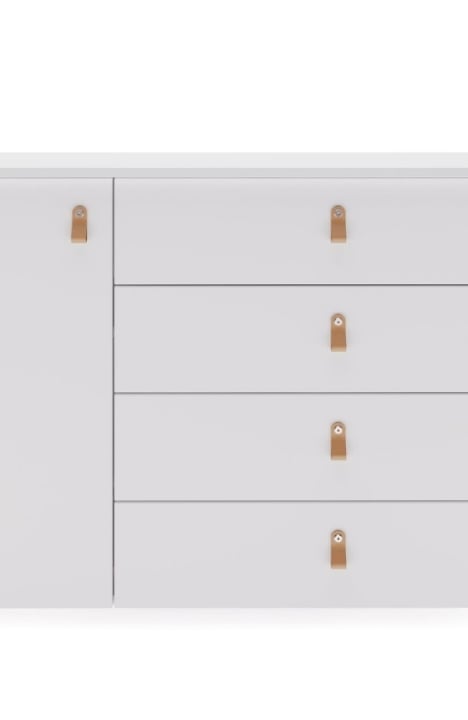 WHITE YappyÉtude toddler bed and YappyÉtude II dresser