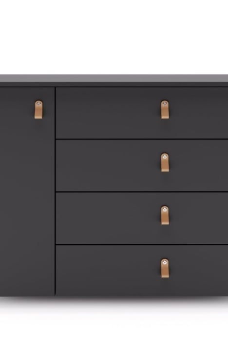 ANTHRACITE YappyÉtude toddler bed and YappyÉtude II dresser