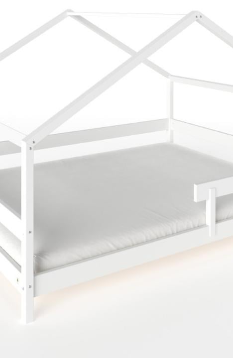 YappyHytte US QUEEN SIZE (152 × 203 cm / 60″ × 80″) łóżko domek dla nastolatków + materac YappyMiniPocket, WHITE
