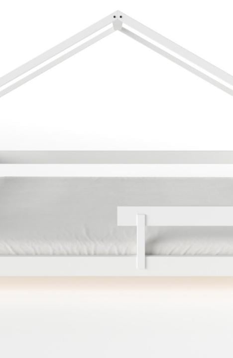 YappyHytte US QUEEN SIZE (152 × 203 cm / 60″ × 80″) łóżko domek dla nastolatków + materac YappyMiniPocket, WHITE