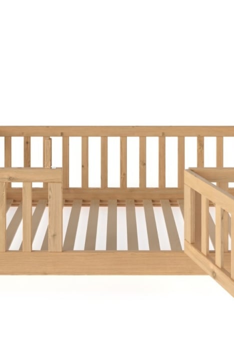 YappyCasa łóżko podłogowe dla dzieci, NATURAL