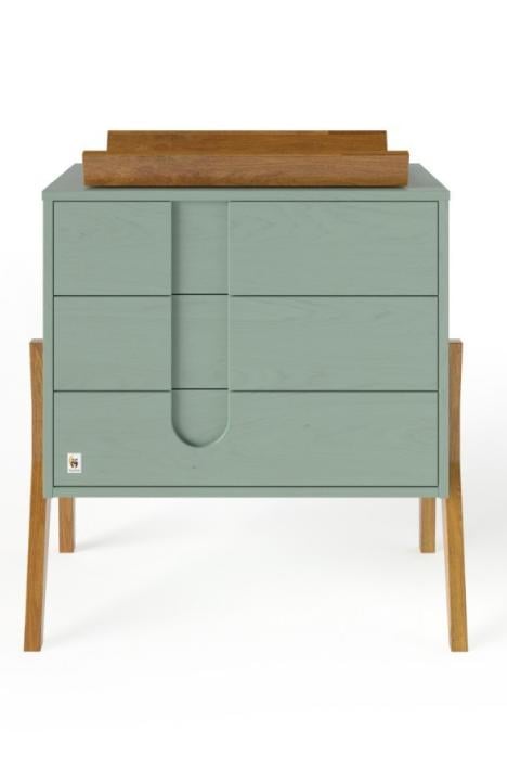 YappyIcon kummut mähkimisalusega, SAGE GREEN