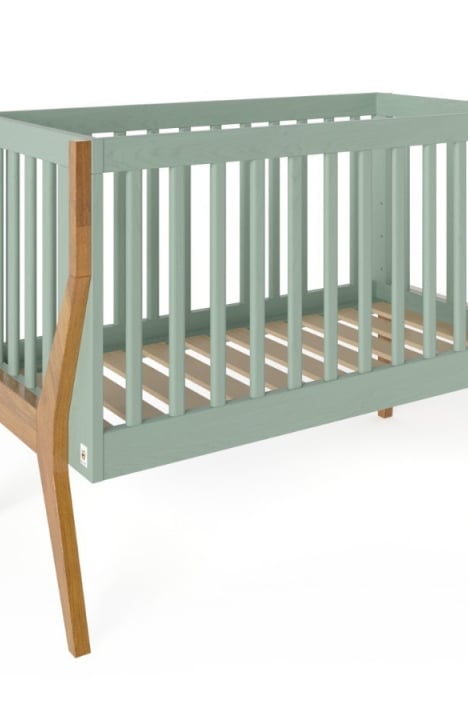SAGE GREEN YappyIcon кроватка и комод с пеленальным верхом