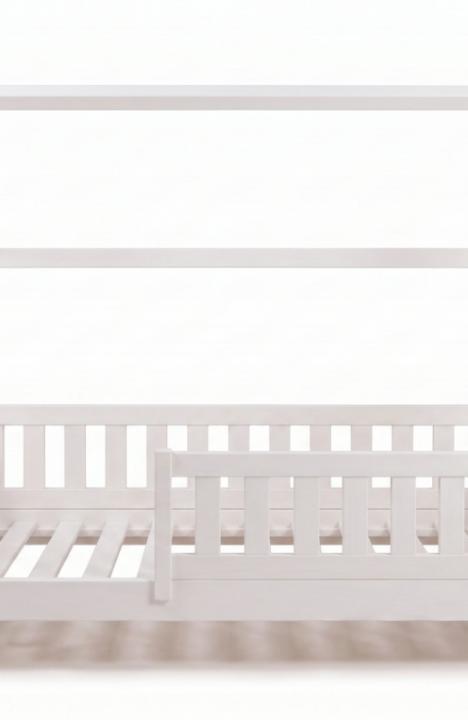 YappyTrygg 160 cm bērnu gulta-mājiņa, WHITE